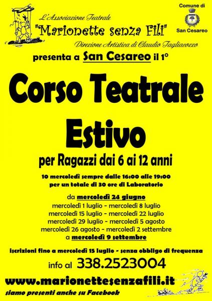 CORSO DI TEATRO PER RAGAZZI