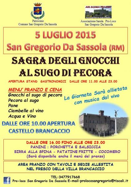 sagra degli gnocchi al sugo di pecora