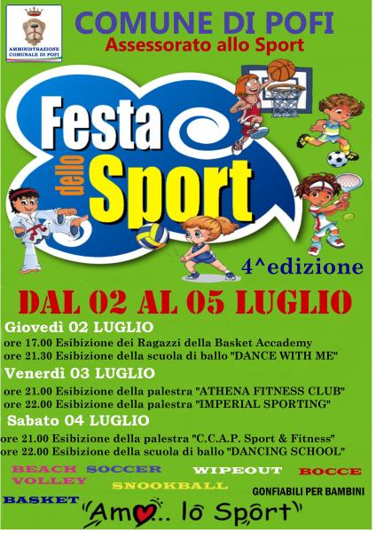 4^ FESTA DELLO SPORT