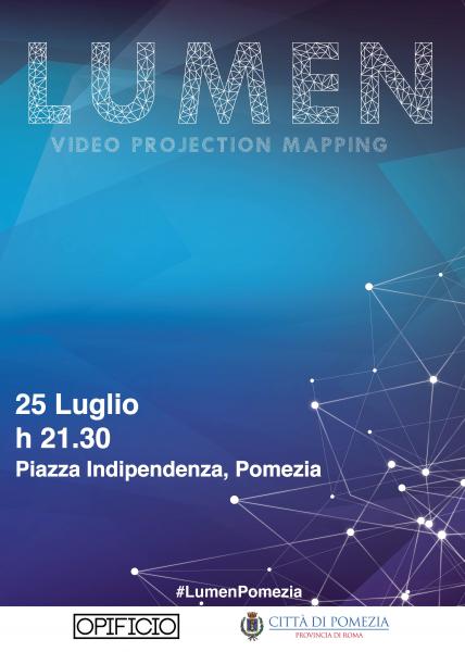Lumen, video mapping @ Pomezia