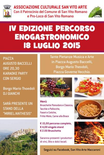 Percorso Enogastronomico