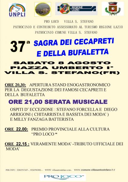 37 SAGRA DEI CECAPRETI E DELLA BUFALETTA