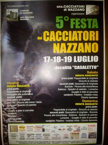 FESTA DEI CACCIATORI NAZZANO