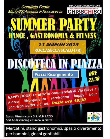 SUMMER PARTY ROCCASECCA