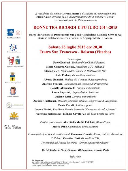 Premio letterario Donne tra ricordi e futuro