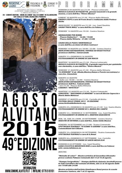 Mercatini  dell’ Estate Alvitana 2015