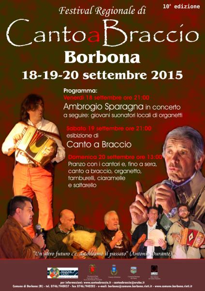 10° FESTIVAL REGIONALE DI CANTO A BRACCIO