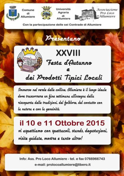 XXVIII Festa d'Autunno e dei Prodotti Tipici Locali