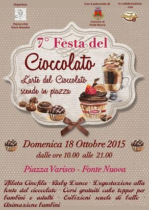 CACAO IN TUTTE LE SALSE. A FONTE NUOVA TORNA LA FESTA DEL CIOCCOLATO