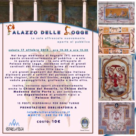 APERTURA STRAORDINARIA DI PALAZZO DELLE LOGGE - BAGNAIA (VT)