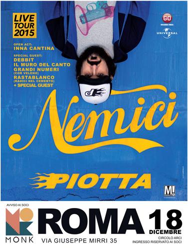 Piotta dal vivo al Monk, il nuovo album «Nemici» con tanti amici