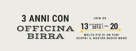 Officina Birra festeggia 3 anni di successi: un concept culinario in continua evoluzione