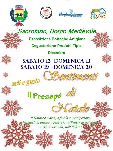 Sentimenti di natale nel borgo medievale