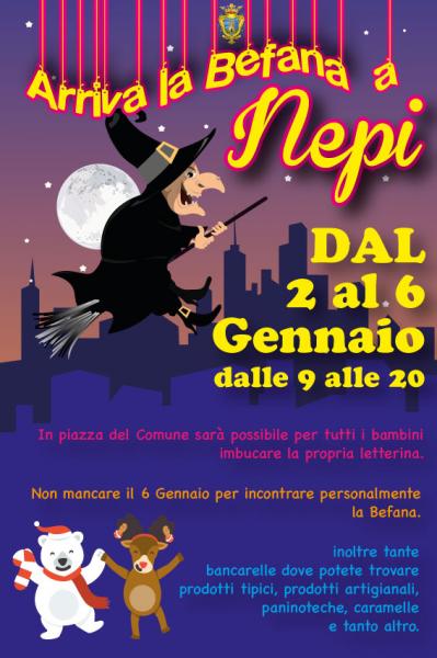 ARRIVA LA BEFANA  A NEPI