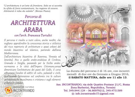 PERCORSO di ARCHITETTURA ARABA e ORIENTALE