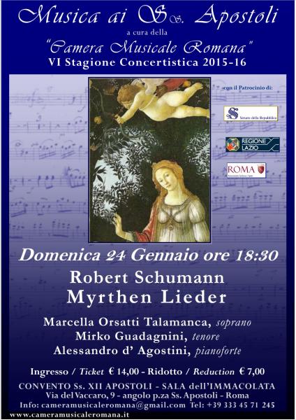 Robert Schumann MYRTHEN LIEDER