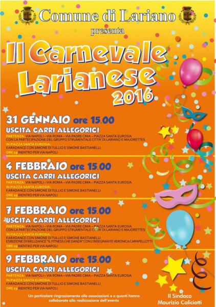 CARNEVALE LARIANESE 2016 CARRI ALLEGORICI, MASCHERE E TANTO TANTO DIVERTIMENTO