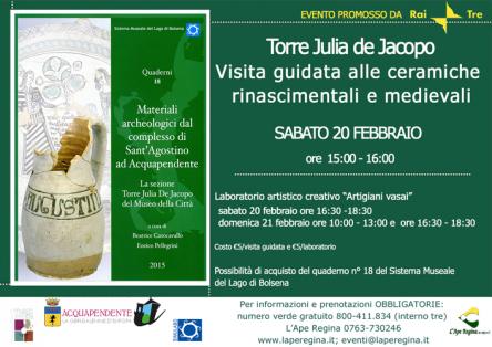Le ceramiche medievali e rinascimentali della Torre Julia