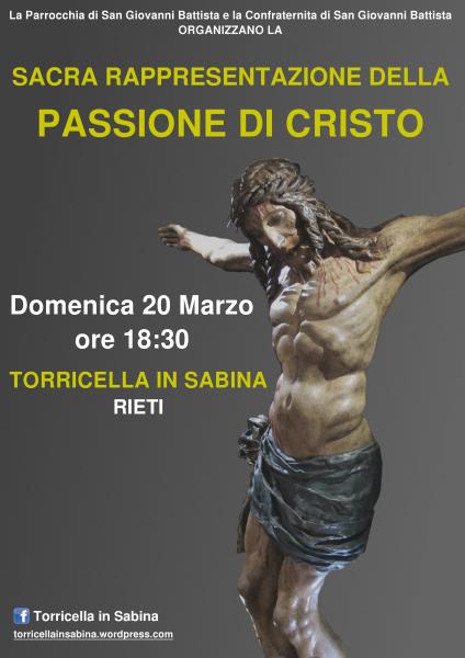 Sacra rappresentazione della Passione di Cristo a Torricella in Sabina (Rieti)