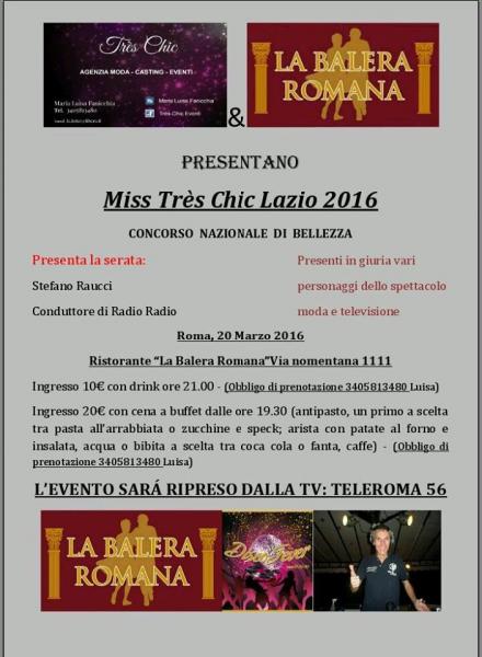 MISS TRES CHIC LAZIO