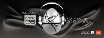 Room 26 Roma sabato 26 marzo 2016