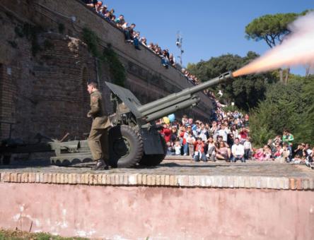Lo sparo del cannone al Gianicolo