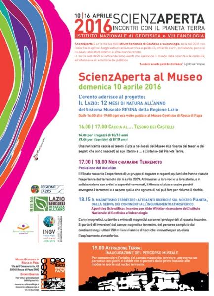 Scienza Aperta: incontri con il Pianeta Terra