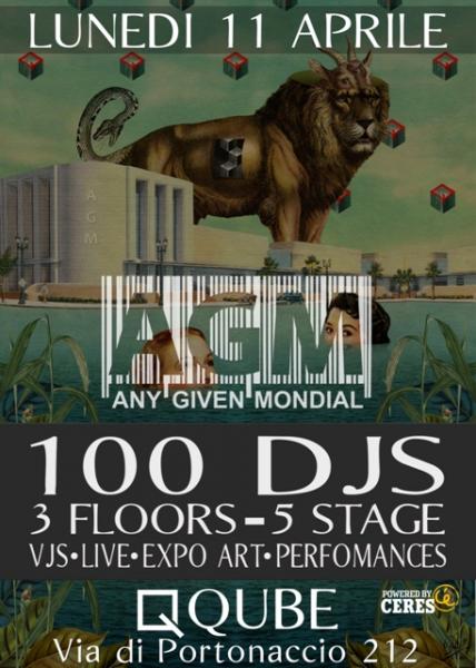 Any Given Mondial, la notte dei 100 dj torna al Qube