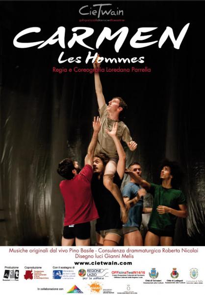 Carmen, les hommes: la scommessa sul corpo maschile