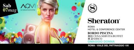 SABATO SHERATON ROMA- CENA SPETTACOLO, BUFFET & DJSET- 0698875854