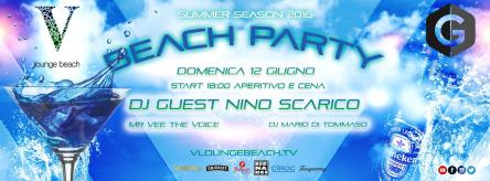 V Lounge Beach Domenica 12 Giugno Free Entry