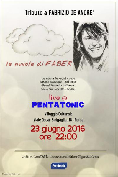 le nuvole di FABER live @ Pentatonic Villaggio Cultura