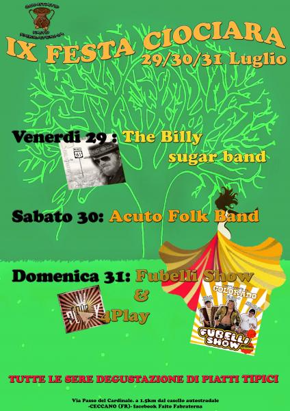 IX FESTA CIOCIARA