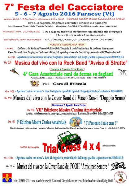 7° Festa del cacciatore