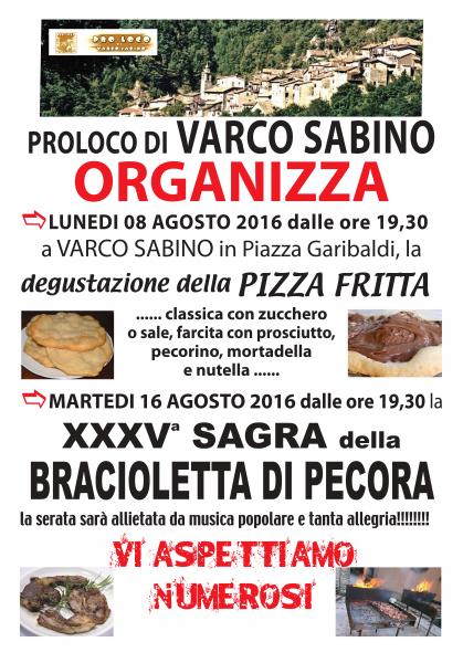 Degustazione Pizza Fritta e XXXV Sagra della Bracioletta di Pecora