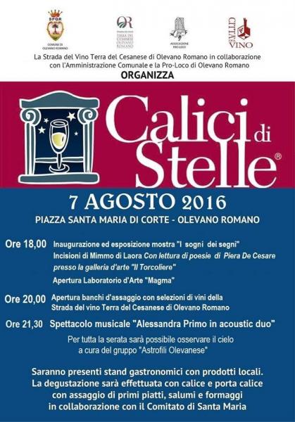 CALICI DI STELLE