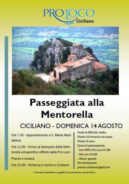 Passeggiata Ciciliano-Mentorella