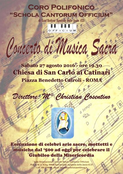 CONCERTO CORALE DI MUSICA SACRA A ROMA