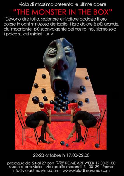 The Monster in the box - personale Viola Di Massimo