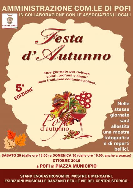 5 FESTA D'AUTUNNO