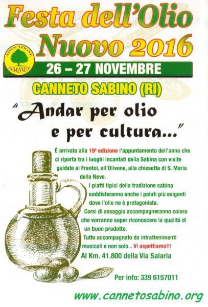festa dell'olio nuovo