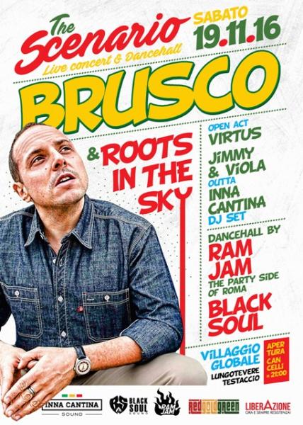 Brusco a tutto reggae, il concerto dal vivo al Villaggio Globale