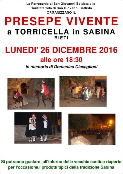 Presepe Vivente a Torricella in Sabina (Rieti)