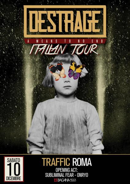DESTRAGE - Sabato 10 Dicembre al Traffic di Roma