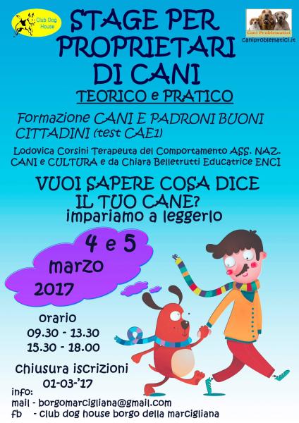Stage per Proprietari cani