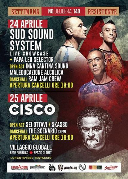 Sud Sound System e Cisco per la Festa della Liberazione al Villaggio Globale