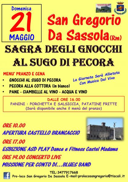 SAGRA DEGLI GNOCCHI AL SUGO DI PECORA