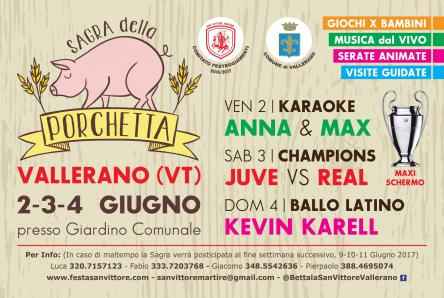 Sagra della Porchetta 2017 | Vallerano (VT)