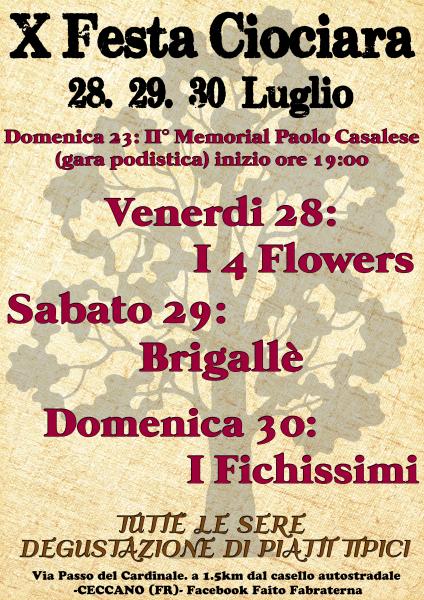 10° FESTA CIOCIARA