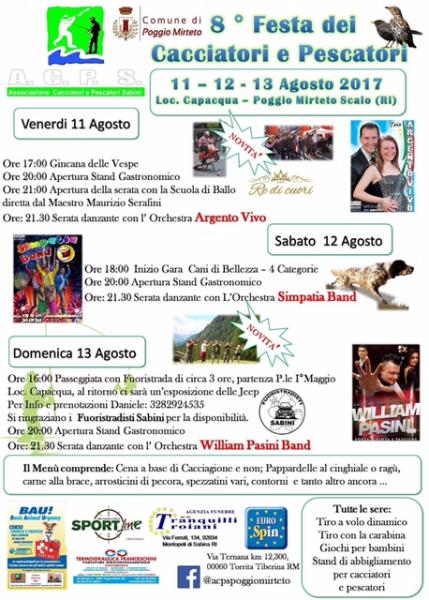 8° Festa del Cacciatore e Pescatore